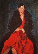 Chaim Soutine Portrait of Madame Castaing oil painting